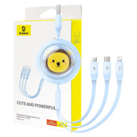 Kabel Charging Cable 3w1 Baseus USB to USB-C, USB-M, Lightning 3,5A, 1,1m (blue)