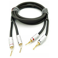 Nakamichi Reproduktorový kabel 2x2,5 Ofc kolíky 4m