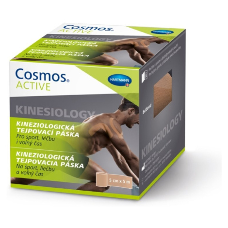 Cosmos Active kineziologická tejpovací páska béžová 5 cm x 5 m Barva: Béžová Hartmann