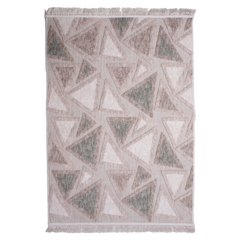 Koberec BENITA 658 zelená-krémová - 160x230 cm