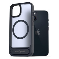 AlzaGuard Matte Case with Stand Compatible with MagSafe for iPhone 14 tmavě modrý