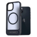 AlzaGuard Matte Case with Stand Compatible with MagSafe for iPhone 14 tmavě modrý