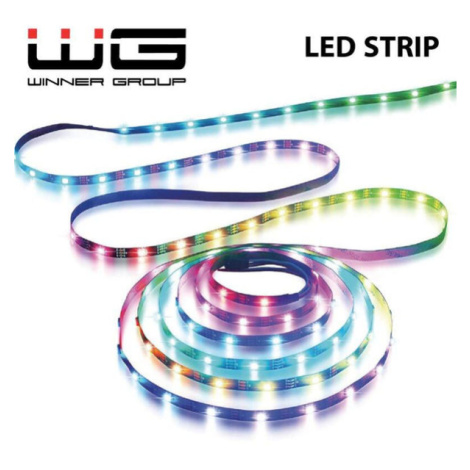 LED RGB pásek WG16 s ovladačem i s aplikaci, 2x5 metrů, IP 65 Winner Group