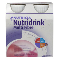 Nutridrink Multi Fibre s příchutí jahodovou 4x200 ml
