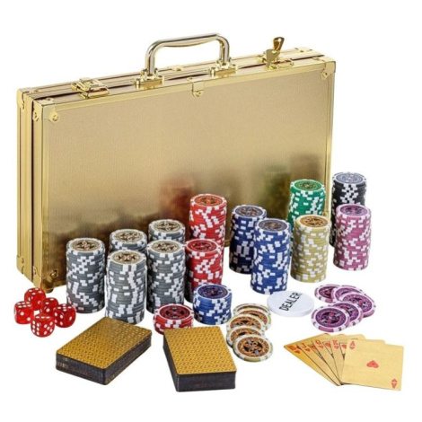 GamesPlanet Poker set Gold Edition, 300 ks žetonů 1 - 1000 GamesPlanet®