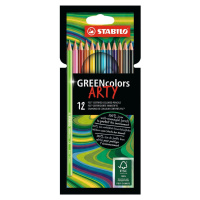 Pastelky šetrné k životnímu prostředí STABILO GREENcolors ARTY 12 ks balení