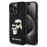 Karl Lagerfeld 3D Rubber Karl and Choupette iPhone 14 Pro Max černé Černá