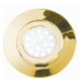 Eco-Light LED podhledové svítidlo Zenit s IP44, zlatá