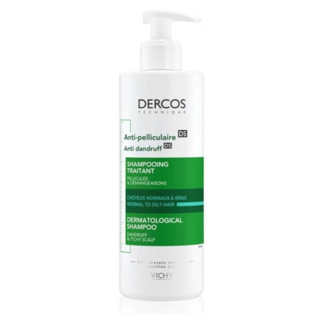 VICHY DERCOS Šampon lupy mastné vlasy 390ml