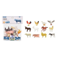 Zvířátka figurky farma 12 ks set 10 cm