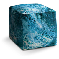 Taburet Cube Magická modrá: 40x40x40 cm