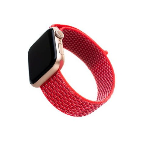 FIXED Nylon Strap pro Apple Watch 38/40/41mm tmavě růžový