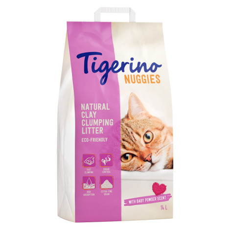 Kočkolit Tigerino Nuggies Baby Powder - Výhodné balení 2 x 14 l