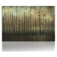 Obraz na plátně GOLDEN FOREST různé rozměry Ludesign ludesign obrazy: 100x70 cm