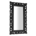 SAPHO SAMBLUNG zrcadlo ve vyřezávaném rámu 40x70cm, černá IN113