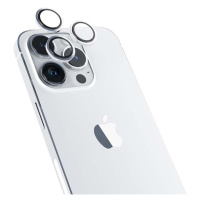 EPICO hliníkové tvrzené sklo na čočky fotoaparátu pro iPhone 14 Pro/14 Pro Max, stříbrná - 69312