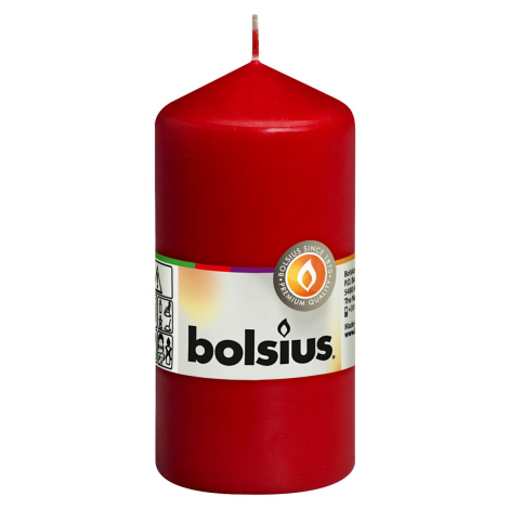 Bolsius Svíčka válcová červená 60 x 120 mm