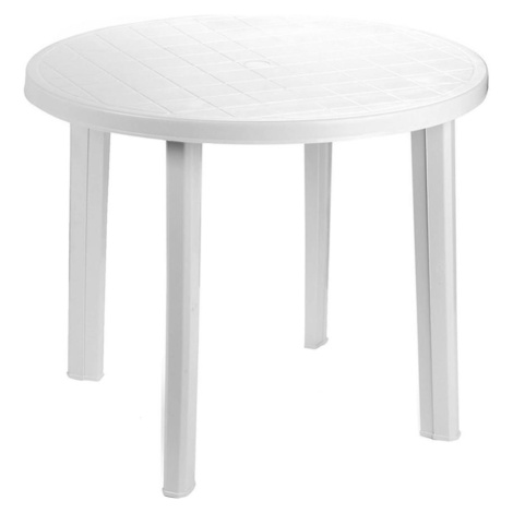 Plastový stůl TONDO, bílý BAUMAX