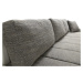 Rohová rozkládací sedačka v elegantní kombinaci barev bílé a šedé s úložným prostorem KN459