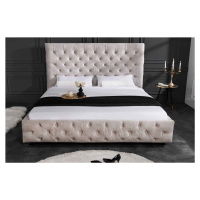 LuxD 27692 Designová postel Laney 180 x 200 cm šampaňský samet