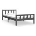 Rám postele šedý masivní dřevo 100 × 200 cm, 810671