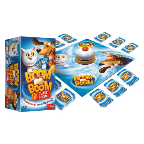 mamido  Zručnostní hra Boom Boom Pejsci a Kočičky Trefl 01909