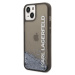 Karl Lagerfeld Translucent Liquid Glitter kryt iPhone 14 Plus černý