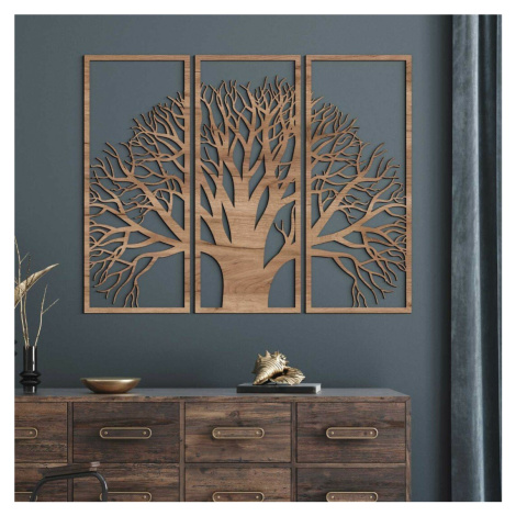 Vícedílný obraz na stěnu - Strom ze dřeva DUBLEZ