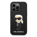 Karl Lagerfeld KLHMP14LSNIKBCK hard silikonové pouzdro iPhone 14 PRO 6.1" black Silicone Ikonik 