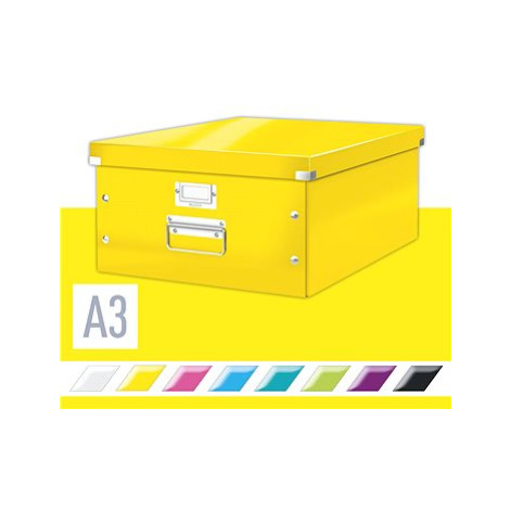 LEITZ WOW Click & Store A3 36.9 x 20 x 48.2 cm, žlutá