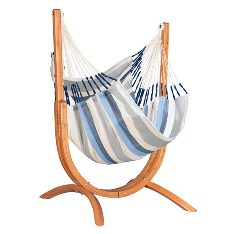Houpací sedačka se stojanem La Siesta Udine Outdoor, sea salt Marimex