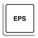 Accept Piktogram "EPS" (80 × 80 mm) (bílá tabulka - černý tisk)