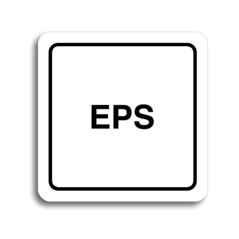 Accept Piktogram "EPS" (80 × 80 mm) (bílá tabulka - černý tisk)