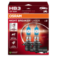 Osram Night Breaker HB3 Autožárovky +150M +150% Jasnější Světlo