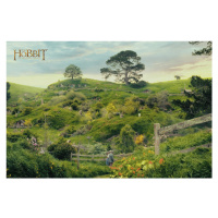 Umělecký tisk The Hobbit - Hobbiton, 40x26.7 cm