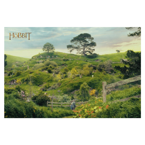 Umělecký tisk The Hobbit - Hobbiton, 40 × 26.7 cm