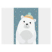 ELIS DESIGN lední medvídek na plakátě rozměr: 50 x 70 cm