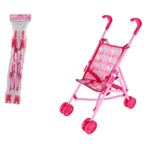 Kočárek pro panenky golfové hole kov/plast v sáčku 17x66x9cm Teddies