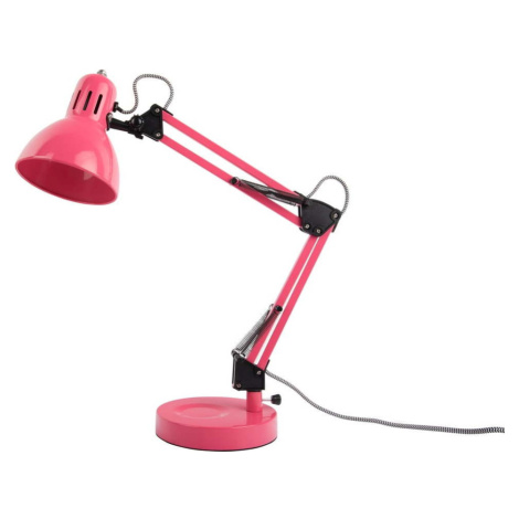 Světle růžová stolní lampa s kovovým stínidlem (výška 52 cm) Funky Hobby – Leitmotiv