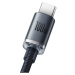 Baseus Crystal Shine Series kabel USB-A/USB-C (100W) 2m černý