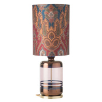 EBB & FLOW EBB & FLOW Pillar stolní lampa, Brocade blue/red