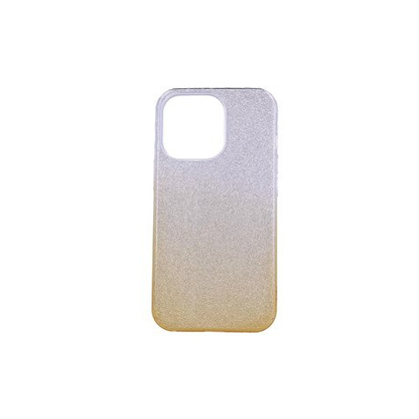 TopQ iPhone 13 Pro glitter stříbrno-oranžový 64843