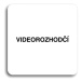 Accept Piktogram "videorozhodčí" (80 × 80 mm) (bílá tabulka - černý tisk bez rámečku)