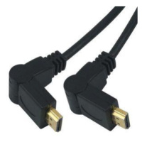 PremiumCord Kabel HDMI A - HDMI A M/M 5m, rotační