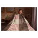 Top textil Mikroflanelová deka vlnkovaná 150x200 cm růžová/béžová