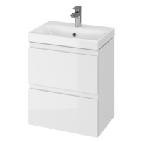 Koupelnová skříňka s umyvadlem Cersanit MODUO 49,5x62x34,5 cm bílá lesk S801-229-DSM