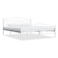 Rám postele bílý kovový 140x200 cm