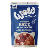 WOW Cat Senior Paté 12 × 125 g - zvěřina a králičí