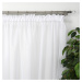 Dekorační krátká záclona se zirkony s řasící páskou MADELEINE bílá 300x150 cm nebo 400x150 cm My