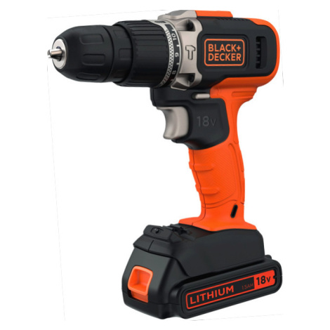 BLACK+DECKER BCD003C2K (2x1,5Ah) 18V aku vrtačka s příklepem Black + Decker